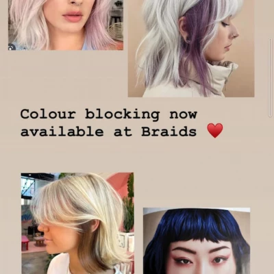 Braids Colour Blocking