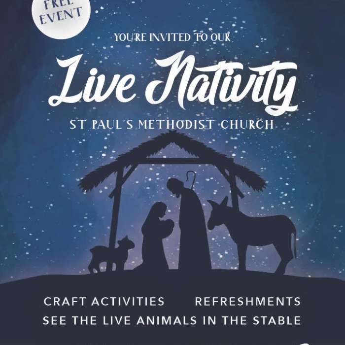 Live Nativity Poster 2023