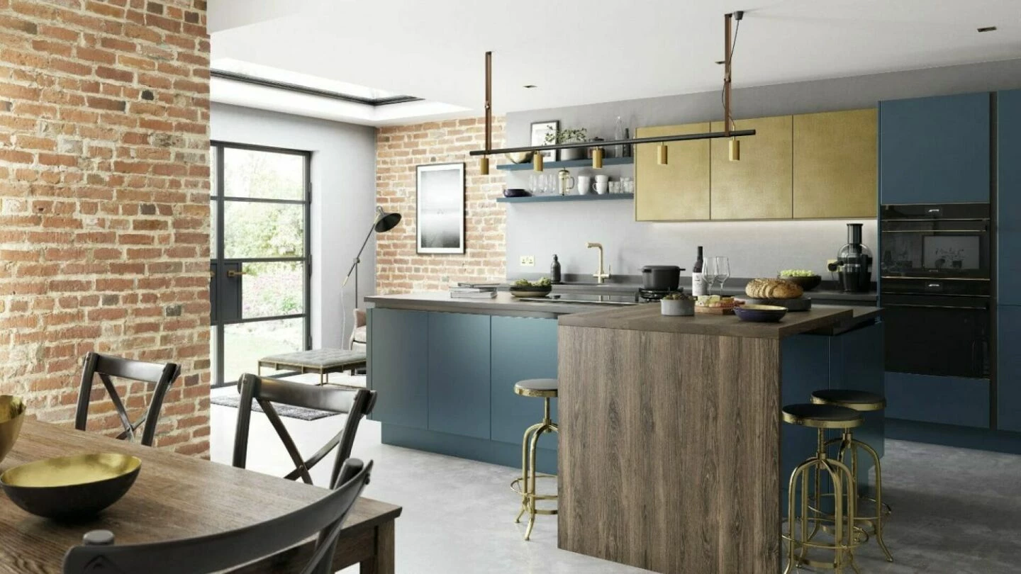 Alku Modern Matt Kitchen With Island 4