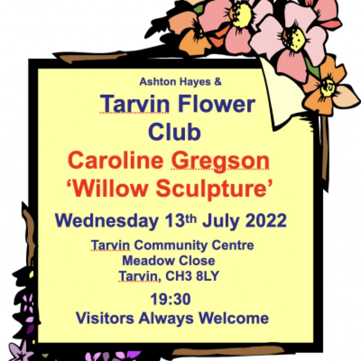 Flower club poster 13 July