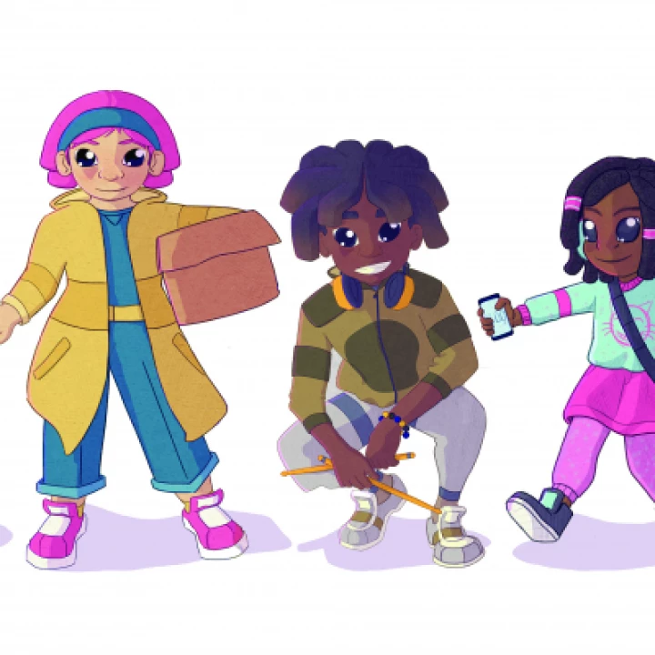 TOL Summerreading Reading Challenge logo c9c0f245e9e45851301f657a4a98e165_Gadgeteers_characters_grouped_2