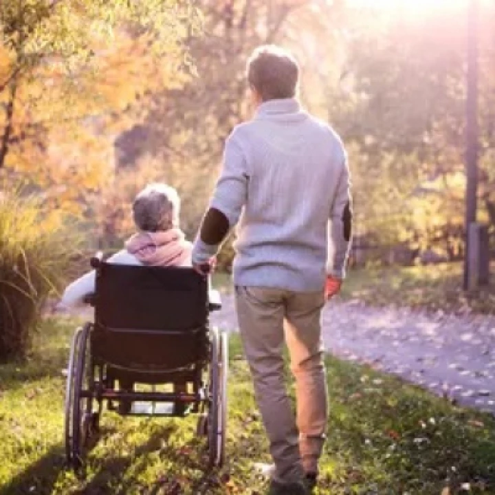 Carer in Woodland