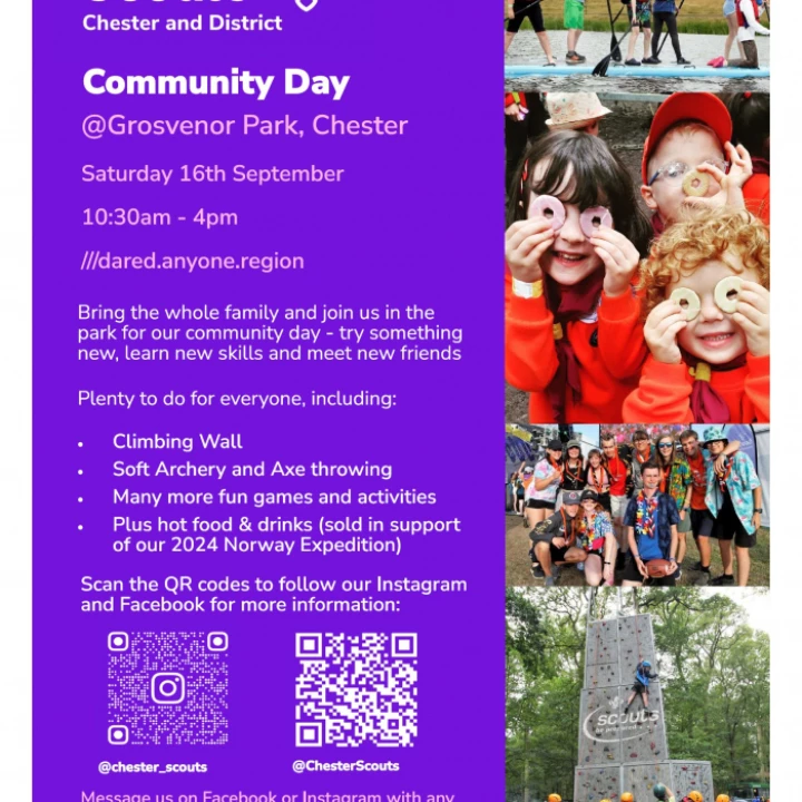 Scouts Community Day Poster – Sep 2023