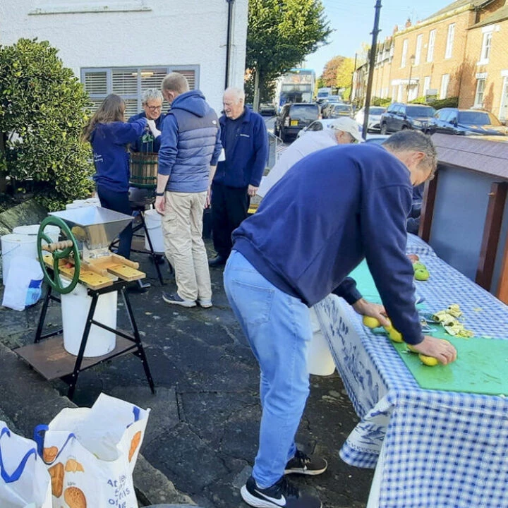 Apple pressing at Methodist Church 2024