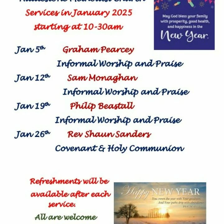 Sunday Services Jan 2025