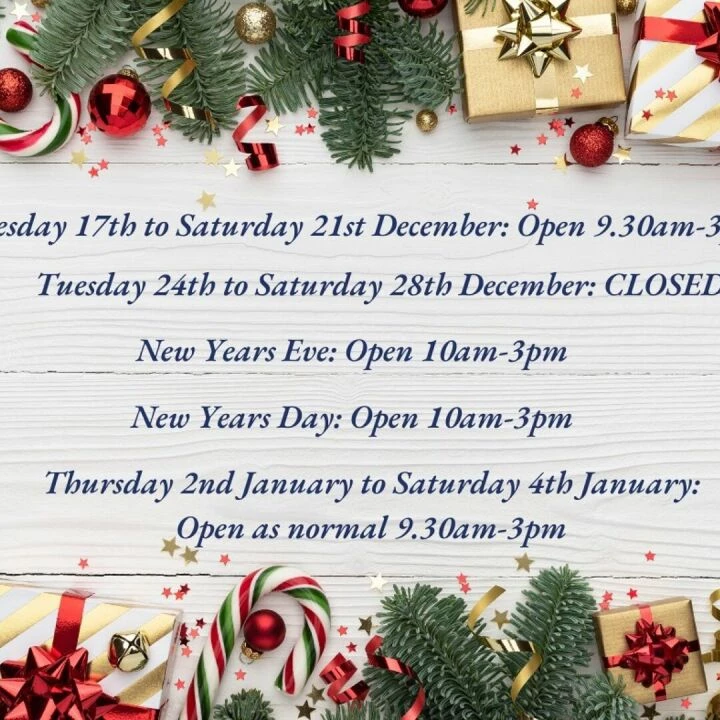 Christmas Opening Hours 2024-2