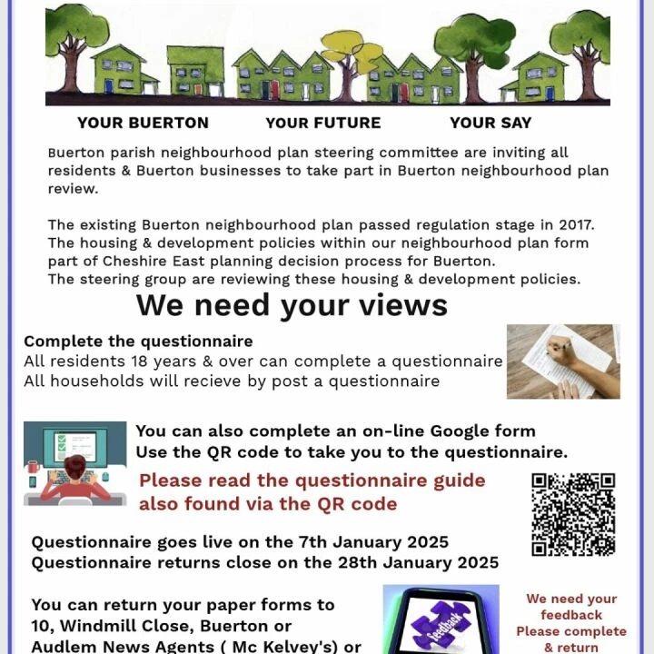 Questionnaire Flyer Notice Board