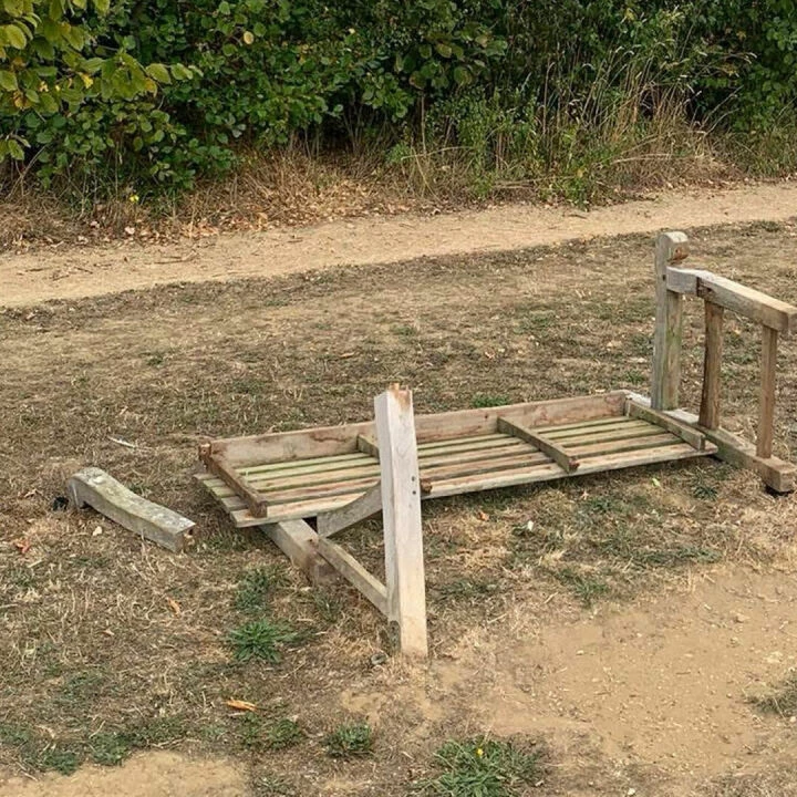 Bench Damaged