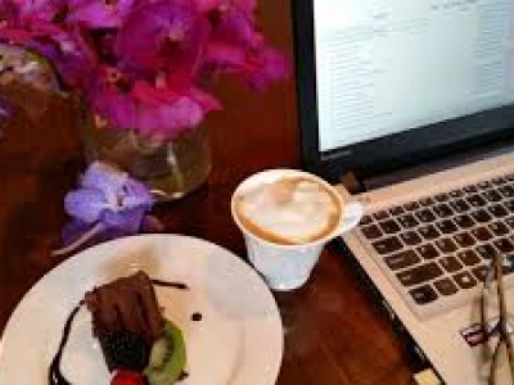 cake and coffee