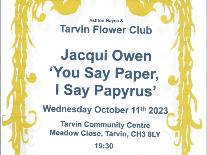 Flower Club Meeting Poster Oct 2023 PhotoScan