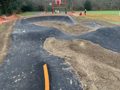 bolney pump track tarmac surface