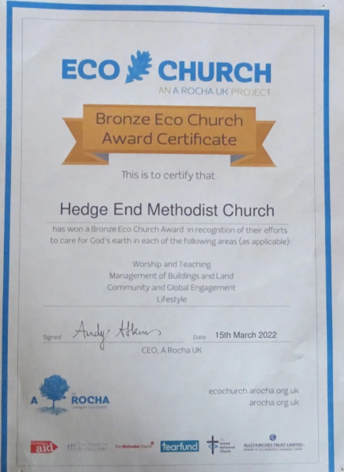 bronze certificate