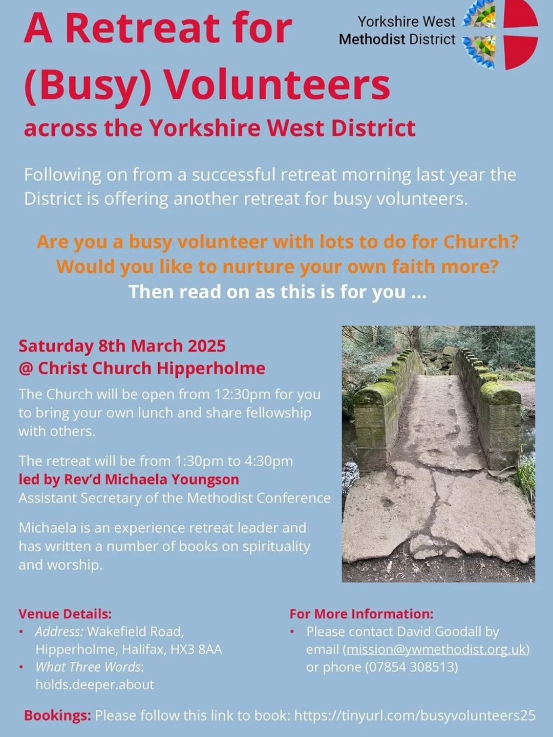 busy volunteers poster march 2025