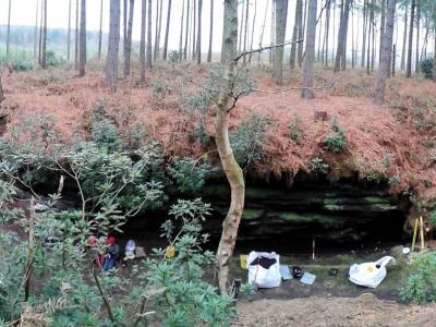 c3 delamere urchins kitchen panoramic excavation context