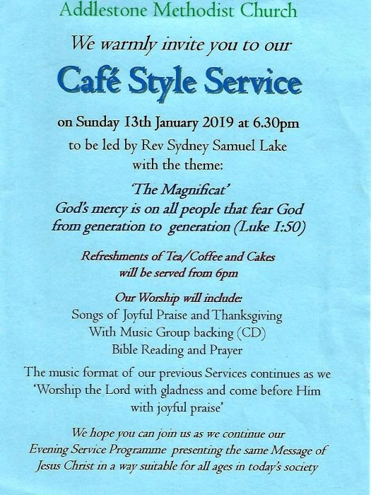 cafe style service  jan 19