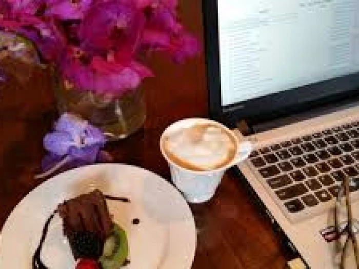 cake and coffee