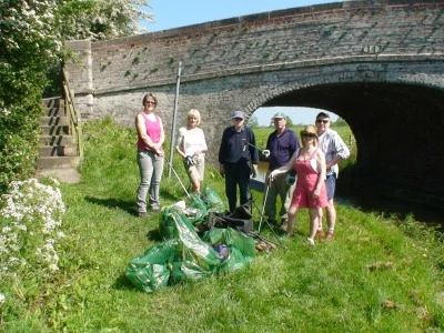 canal litter picking  june 2012