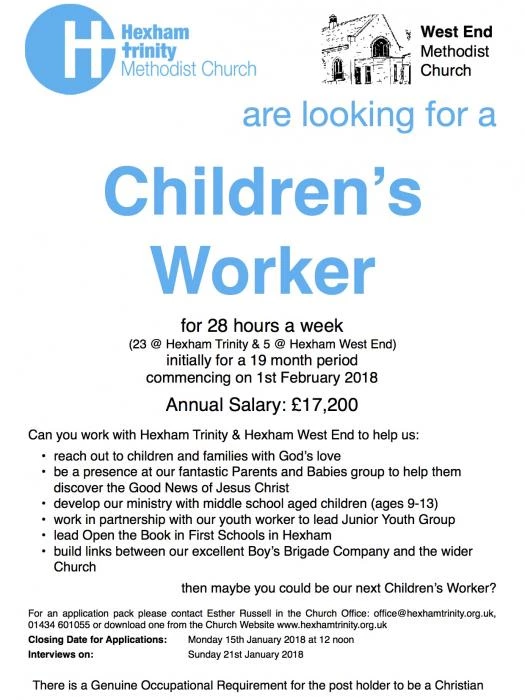 children39s worker advert