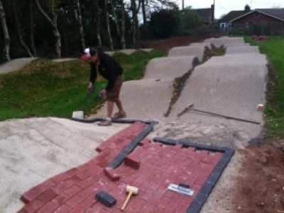 clark  kent skills bmx pump track building