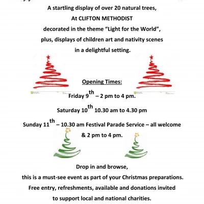clifton christmas tree festival poster
