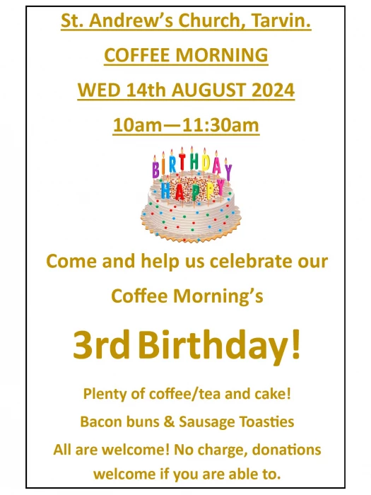 coffee3rd birthday poster 2024