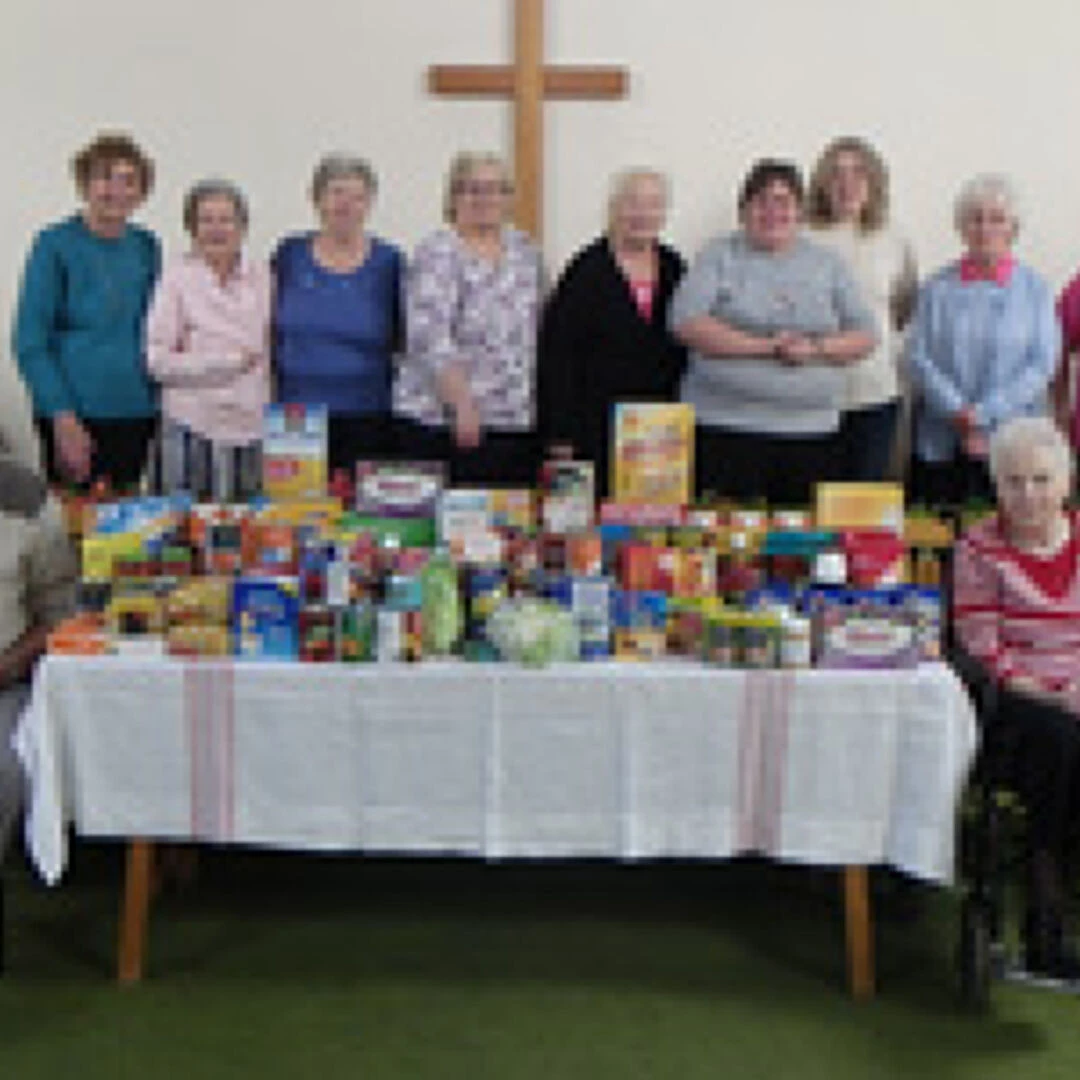 collecting for a food bank