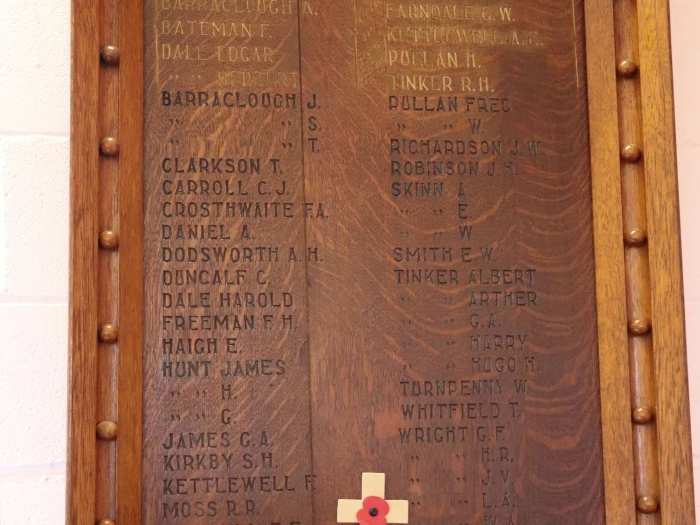 colton roll of honour
