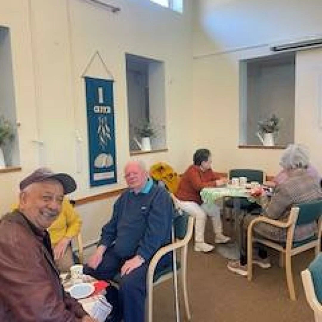 community garden coffee morning guests 2