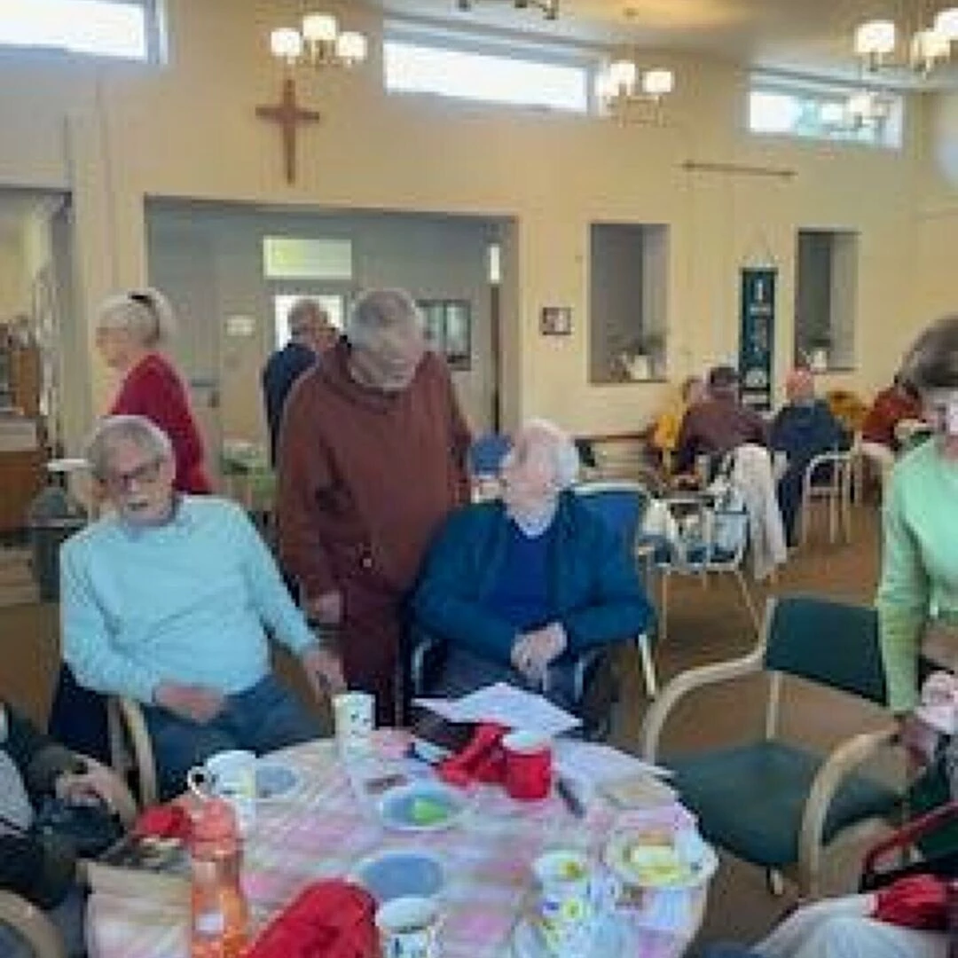community garden coffee morning guests