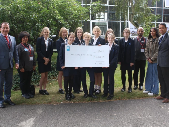 coop cheque to high school