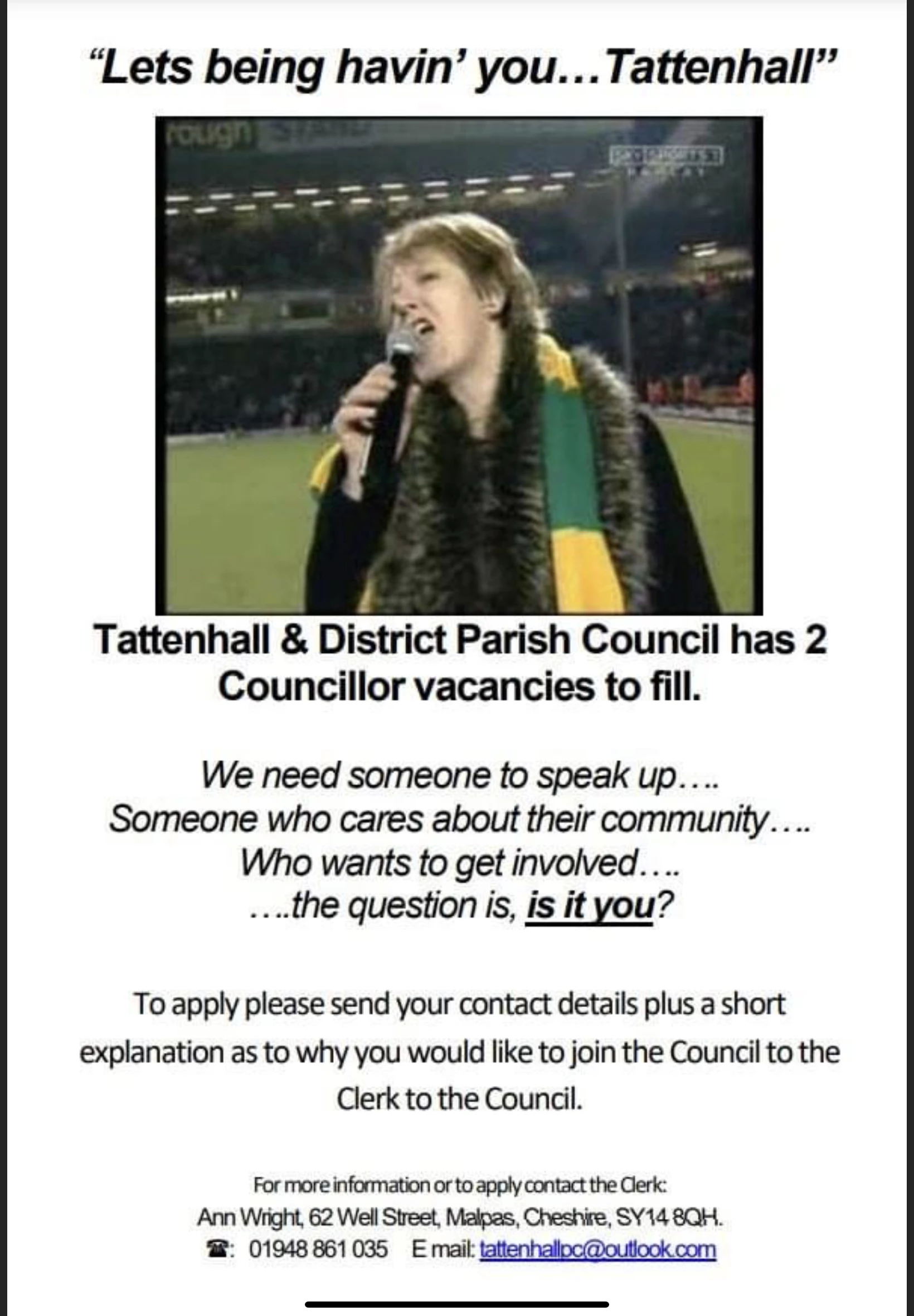 councillors wanted