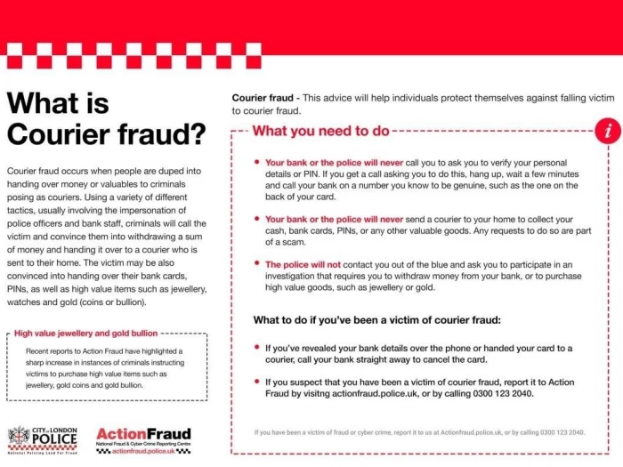 courier scam