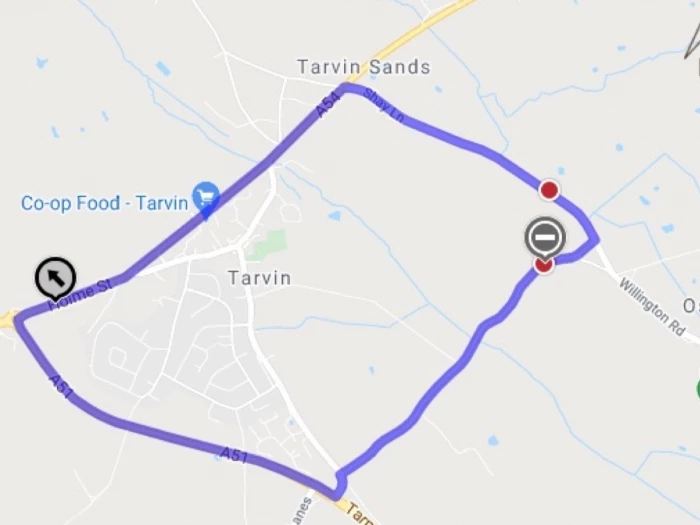 cross lanes map
