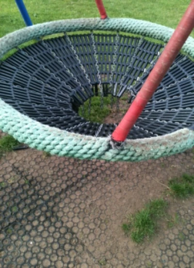 damaged swing