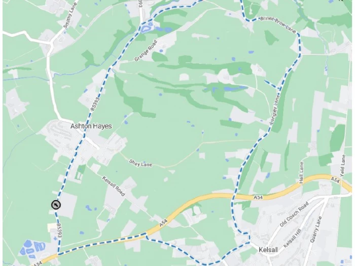 delamere road  mouldsworth 28th march