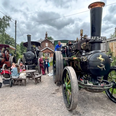 display of steam traction engines