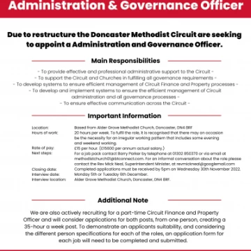dmcjaadministrationgovernanceofficer