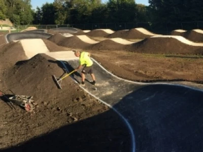 eastbourne bmx pump track surface