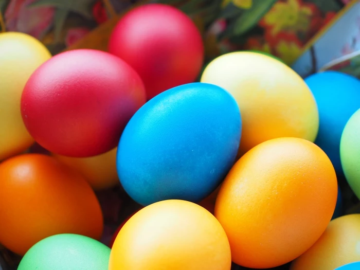 easter eggs multicoloured happy easter