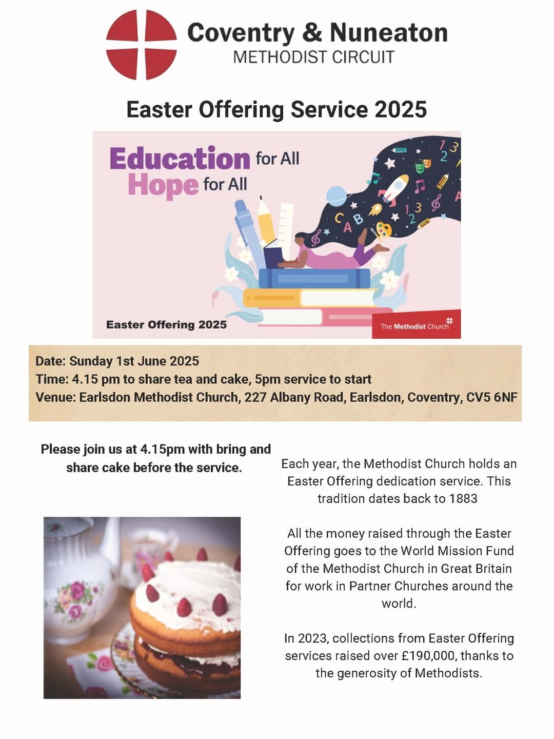 easter offering service 1st june 2025