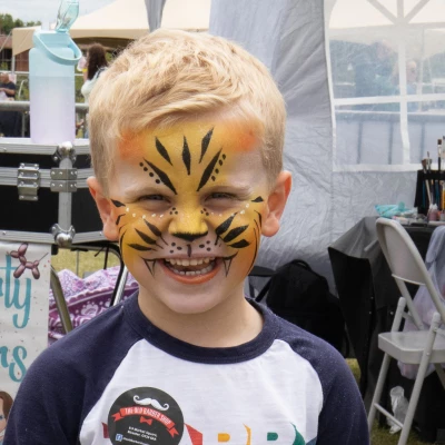 face painted young chap