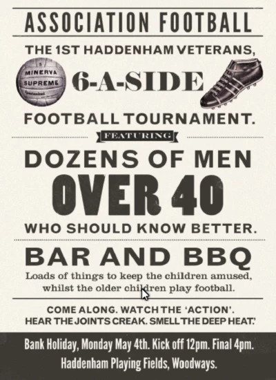 football posterveterans