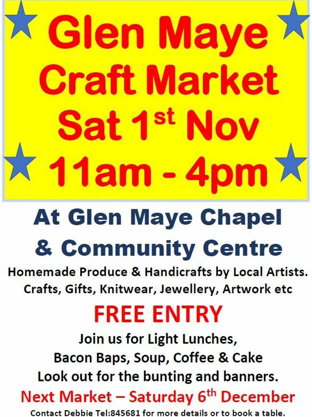 glen maye chapel  craft market nov2025
