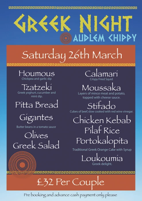 greek night at the chippy