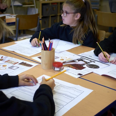 group working at table