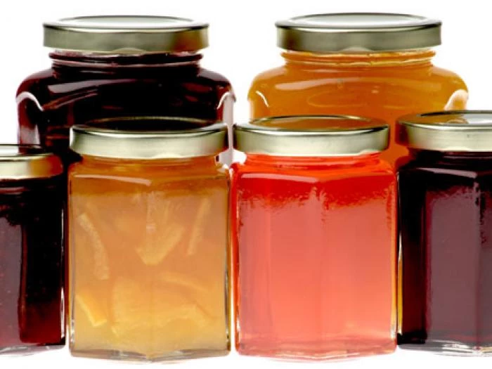 hexagonal jam jars