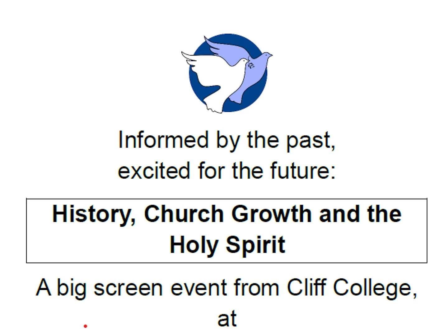 history church growth and the holy spirit  16th