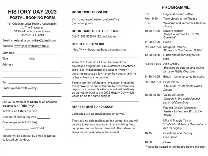 history day leaflet b
