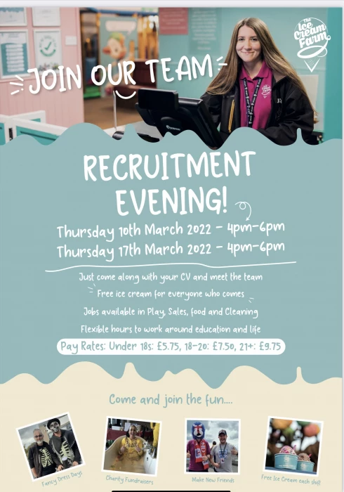 ice cream farm recruitment night