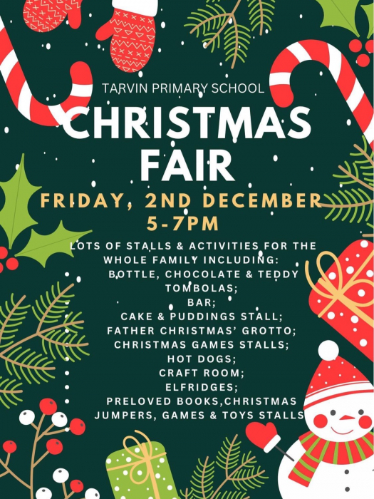 Tarvin Online Tarvin Primary School Christmas Fair 2 Dec